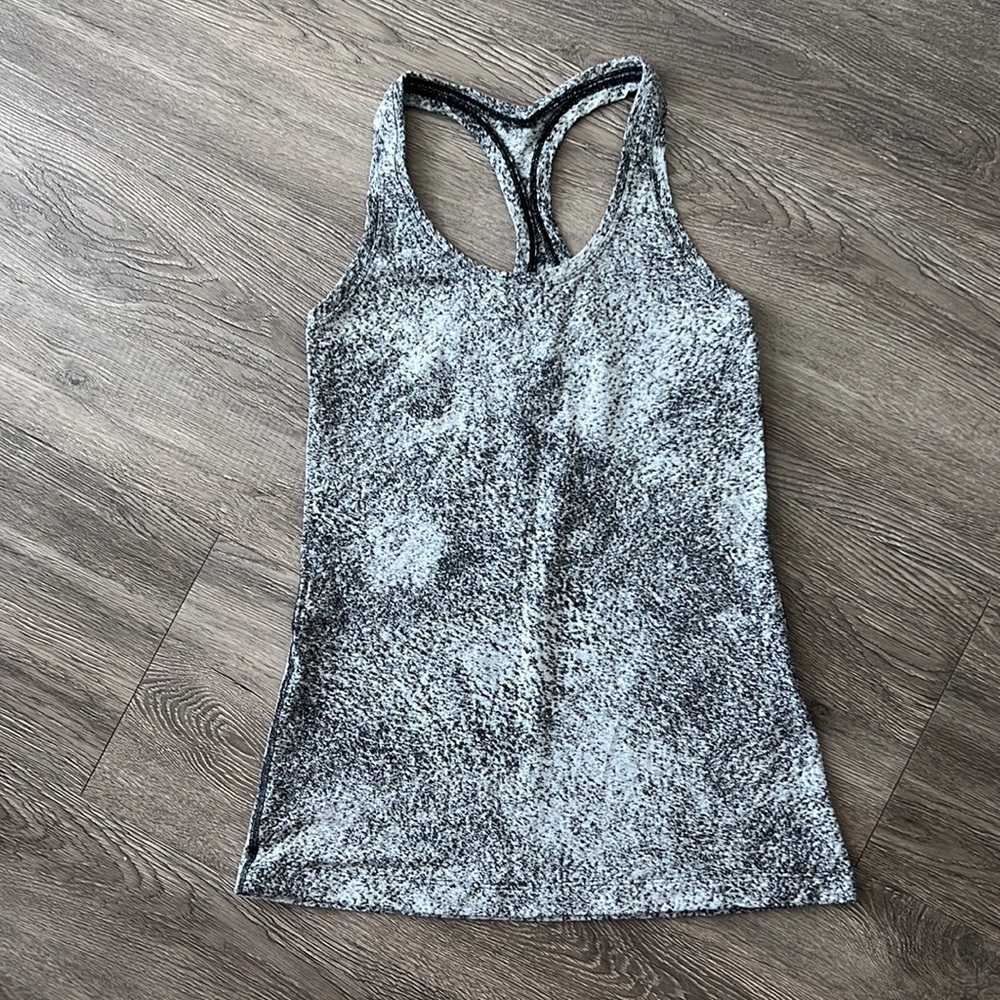 Lululemon Gray Speckled Racerback Tank